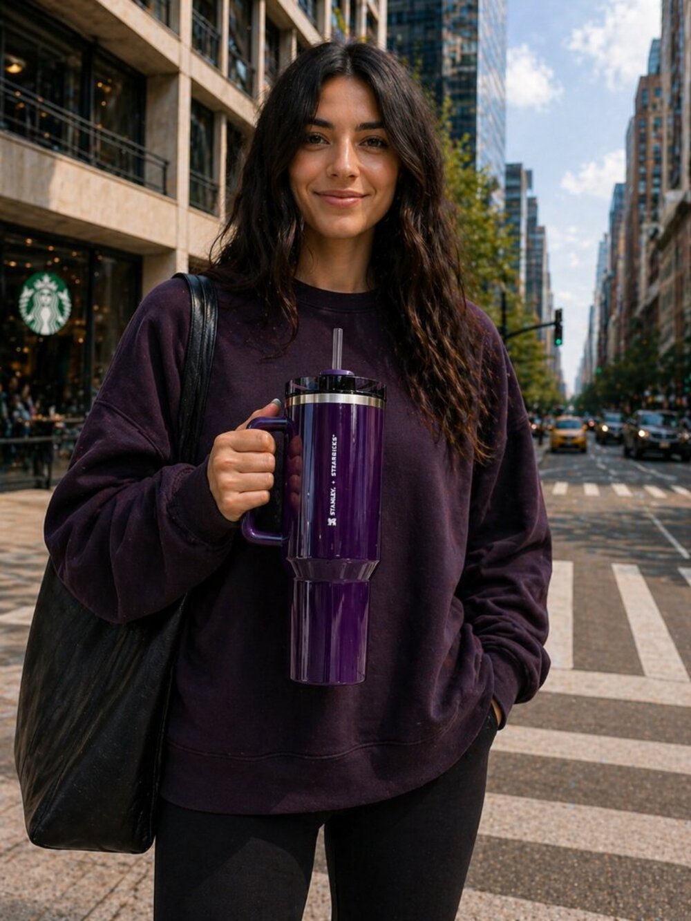 Stanley Starbucks Limited Plum Purple 40oz Quencher Stainless Steel Tumbler NWT